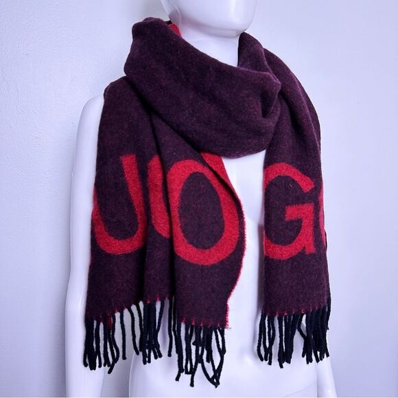 ᴇᴜᴄ ʜᴜɢᴏ ᴍᴇɴꜱᴡᴇᴀʀ ʀᴇᴅ/ʙʟᴀᴄᴋ ᴡᴏᴏʟ ꜰᴏᴜʟᴀʀᴅ ꜱᴄᴀʀꜰ - Picture 7 of 17